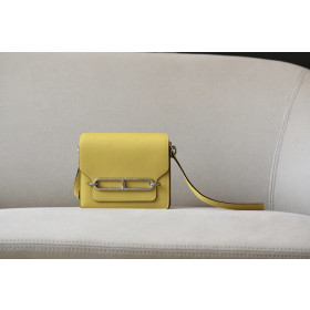 Hermes Roulis Mini HSS Evercolor Vert Comics (0Z) And Vert Fizz(0S)Palladium Hardware Yellow