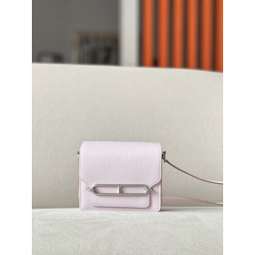 Hermes Roulis Mini Evercolor (S4) Gold Hardware Light Pink