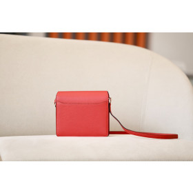 Hermes Roulis Mini Evercolor Red de weimar (D0) Gold Hardware