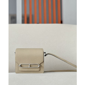 Hermes Roulis Mini Evercolor Gold (37) Gold Hardware Beige