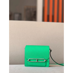 Hermes Roulis Mini Evercolor Chai (0M) Gold Hardware Green