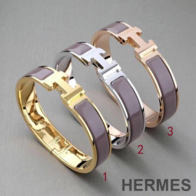 Hermes Small Clic H Bracelet Grey