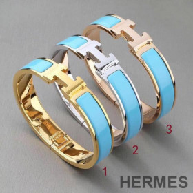 Hermes Small Clic H Bracelet Lake Green