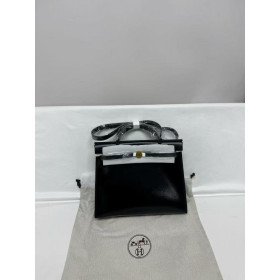 Herbag cloth handbag Hermes Black in Cloth
