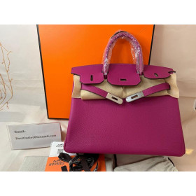 Hermes Birkin 30 Togo Rose Pourpre(L3) Palladium Hardware Rose Pink