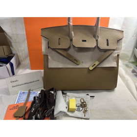 Hermes Birkin bag 25 Alezan Togo leather Elephant Grey