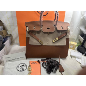 Hermes Birkin bag 25 Bronze dore Togo leather Gold