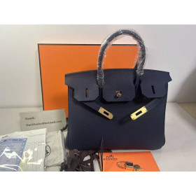 Hermes Birkin 30 Togo Bleu Nuit (2Z) Gold Hardware Black
