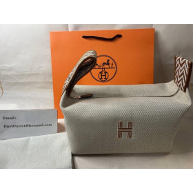 Hermes Bride a Brac Trousse de Toilette Bag Beige