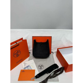 Hermes Evelyne 29 Bag Black Clemence Leather