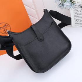 Hermes Evelyne 29 Bag Black Clemence Leather