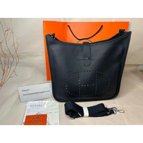 Hermes Evelyne III PM Bag Palladium Hardware Black