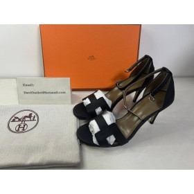 Hermes Womens 65mm Elegant High Heels Black