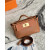 Hermes Kelly Mini Epsom Trench (S2) Palladium Hardware Brown