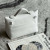 Hermes Kelly Mini Lizard Ombre (1B) Gold Hardware White