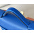 Hermes Kelly Mini Ostrich Parchemin (3C) Palladium Hardware Hot Blue