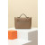 Hermes Kelly Mini Ostrich Terre Cuite (94) Palladium Hardware Dark Brown