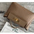 Hermes Kelly Pochette Alligator Beton (8L) Palladium Hardware Dark Brown