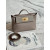 Hermes Kelly Pochette Alligator Gris Asphalte (M8) Palladium Hardware Dark Grey