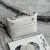 Hermes Kelly Pochette Alligator Nior (89) Palladium Hardware Grey