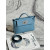 Hermes Kelly Cut 31 Epsom Rose Confetti (1Q) Gold Hardware Blue