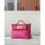 Hermes 24/24 Mini 21 Evercolor And Swift Bleu Lin (J7) And Gris Mouette(4Z)Gold Hardware Rose Pink