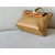 Hermes 24/24 Mini 21 Evercolor And Swift Blue Pale (08), Cuivre(6C) And Chai (0M) Gold Hardware Light Brown