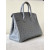 Hermes Birkin 25 Ostrich Etain(8F) Gold Hardware Dark Grey