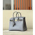 Hermes Birkin 25 Ostrich Gris Agate(82) Gold Hardware Dark Grey