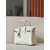 Hermes Birkin 25 Ostrich Parchemin(3C) Palladium Hardware White