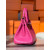 Hermes Birkin 25 Ostrich Rose Fourpre(L3)Palladium Hardware Rose Pink