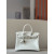 Hermes Birkin 25 Swift Mushroom OT Palladium Hardware White