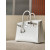 Hermes Birkin 30 Epsom Blanc (01) Palladium Hardware Sellier White