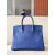 Hermes Birkin 30 Ostrich Blue Iris (77) Palladium Hardware
