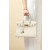 Hermes Kelly Pochette Swift Nior (89) Palladium Hardware Beige