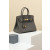 Hermes Kelly Pochette Epsom Gris Asphalte (M8) Gold Hardware Dark Brown