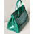 Hermes Birkin HSS 25 Bleu Glacier 8U,Mauve Pale 09 And Nata l2 Epsom Palladium Hardware Dark Green