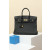 Hermes Birkin HSS 25 Gris Pale M4,Vert Fizz 0S And Graphite 88 Epsom Palladium Hardware Black