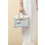 Hermes Kelly Pochette Swift Etoupe (18) Palladium Hardware Blue