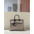 Hermes Birkin HSS 25 Epsom Etoupe(18) and Gris Pale(M4) and Ebene(46) Palladium Hardware Elephant Grey