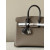Hermes Birkin HSS 25 Epsom Etoupe(18) and Gris Pale(M4) and Ebene(46) Palladium Hardware Elephant Grey