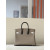 Hermes Birkin HSS 25 Epsom Etoupe(18) and Gris Pale(M4) and Ebene(46) Palladium Hardware Elephant Grey