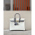 Hermes Birkin HSS 25 Ostrich Beton(8L) and Gris Agate(82) Gold Hardware White
