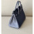 Hermes Birkin HSS 25 Ostrich Bleu Iris(77) and Gris Agate(82) Palladium Hardware Dark Blue