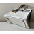 Hermes Birkin HSS 25 Swift Beton(8L) and Gris Asphalte(M8) Gold Hardware White