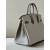 Hermes Birkin HSS 25 Swift Beton(8L) and Gris Asphalte(M8) Gold Hardware White
