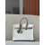 Hermes Birkin HSS 25 Swift Beton 8L And Gris Asphalt M8 Gold Hardware White
