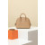 Hermes Bolide Mini Clemence Caremel (28) Palladium Hardware Dark Beige