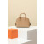 Hermes Bolide Mini Clemence Caremel (28) Palladium Hardware Dark Beige