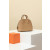Hermes Bolide Mini Clemence Caremel (28) Palladium Hardware Dark Beige